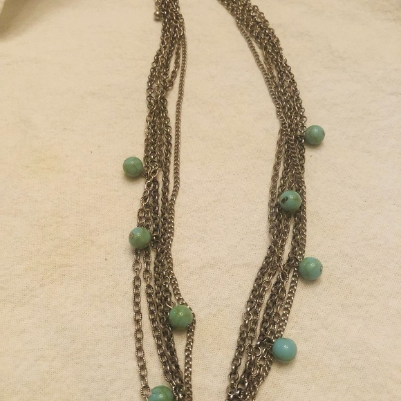 Necklace, Multi-Strand, Western, turquoise, - Picture 5 of 8